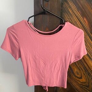 Sadie & Sage Pink Crop Top